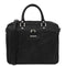 Pisa - Leather laptop briefcase with front pocket